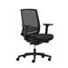 Inbox Zero Office Chair Upholstered, Wood in Black/Brown | 42.5 H x 26.8 W x 22.4 D in | Wayfair D0792AFB978541428A10EC5BB6F50854