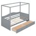 Red Barrel Studio® Kahlee Daybed Wood in Gray | 66.1 H x 77.6 W x 41.3 D in | Wayfair F1723BB7469143EEAC05C3DB9C212E85