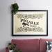 Ophelia & Co. Antique French Label III Framed On Paper Textual Art Paper in Black/White | 30 H x 44 W x 1.5 D in | Wayfair