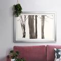 Millwood Pines Under The Winter Tree I Framed On Paper Print in Blue/Gray/Green | 30 H x 44 W x 1.5 D in | Wayfair F3515057010D4E09A99129D9E7708507