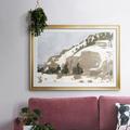 Millwood Pines Snowy Rise II Framed On Paper Print in Brown/Green/White | 19 H x 27 W x 1.5 D in | Wayfair 214356B96A614F17BBDE195789DA1928