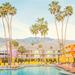 Bay Isle Home™ Poolside In Palm Springs by Eye Poetry Photography Print Canvas, Solid Wood in Blue/Green | 20 H x 20 W x 1.25 D in | Wayfair