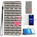 Compatible with Samsung Galaxy S23 Plus Case Colored Drawing Wallet Women Girls PU Leather Case with Card Slots/Cash Pocket Wrist Strap Magnetic Flip Stand Book Kickstand Cover Striped Heart