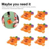 Halloween Resin Pumpkin Candy Accessories Jewelry Beads Mobile Phone 20 Pcs Charm Material Decor The Gift