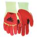 MCR SAFETY UT1953L Coated Gloves,L,knit Cuff,PK12