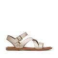 TOMS Women's Gold Sloane Leather Strappy Sandals, Size 7.5