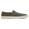 TOMS Men's Baja Olive Synthetic Trim Slip-On Sneakers Shoes Brown/Green, Size 12