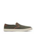 TOMS Men's Baja Olive Synthetic Trim Slip-On Sneakers Shoes Brown/Green, Size 8