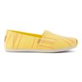 TOMS Women's Alpargata Yellow Stitched Stripes Espadrille Shoes Yellow/Gold, Size 9