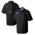 Men's Columbia Black Detroit Lions Tamiami Omni-Shade Button-Down Shirt