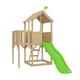 TP Treehouse Wooden Playhouse w/ Balcony & Slide