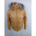 Next Studio Quilted Faux Fur Coat Nwot Yellow Size: 10