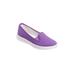 Extra Wide Width Women's The Dottie Slip On Sneaker by Comfortview in Purple (Size 12 WW)