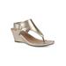 Women's All Dres Sandal by White Mountain in Gold Smooth (Size 11 M)
