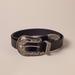 Lucky Brand Rope Engraved Western Buckle Leather Belt - Women's Accessories Belts in Black, Size M