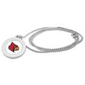 Silver Louisville Cardinals Pendant Necklace