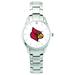 Women's Silver Louisville Cardinals Stainless Steel Bracelet Wristwatch