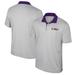 Men's Colosseum Gray LSU Tigers Big & Tall Tuck Striped Polo