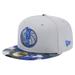 Men's New Era Gray Dallas Mavericks Active Color Camo Visor 59FIFTY Fitted Hat