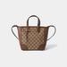 Gucci Bags | Gucci | Calfskin Canvas Plain Leather Office Style 2way Gucci Small Bree Tote | Color: Brown/Tan | Size: Os