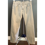 Levi's Jeans | Levis 505 Men's 36x32 Jeans Tan Beige White Tab Regular Fit Straight Leg Zip | Color: Tan | Size: 36