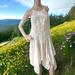Free People Dresses | Free People Natural Fringe Crochet Dress Women’s Size S | Color: Cream/White | Size: S