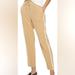 Nine West Pants & Jumpsuits | Nine West Slim Straight Office Pants W/ Drawstring - Tan - Women's Size 4 | Color: Tan/White | Size: 4