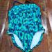Nike Swim | Nike One Piece Swimsuit | Color: Blue/Green | Size: 14