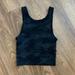 Lululemon Athletica Tops | Lululemon Tank Top, Black Camp, Size 2 | Color: Black | Size: 2