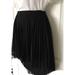 American Eagle Outfitters Skirts | American Eagle Outfitter's Skirt Size 0 ~ Black High Low Hem Lined Micro Pleat | Color: Black | Size: 0