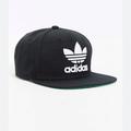 Adidas Accessories | Adidas Trefoil Snapback Hat - Os | Color: Black/Green | Size: Os