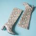 Zara Shoes | Like New Zara Snake Print Knee High Blogger Fav Slip On Heeled Boots Sz 39 | Color: Gray/White | Size: 39eu