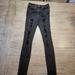 Levi's Jeans | Levis 720 Jeans Womens Size 25 High Rise Super Skinny Leg Black Denim Distressed | Color: Black | Size: 25