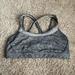 Lululemon Intimates & Sleepwear | Lululemon Women's Get Down Bra In Rio Mist White Black Size Us 10 | Color: Black/White | Size: 10