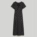 Madewell Dresses | Me Madewell Women's Black White Polka Dot V-Neck Flutter Sleeve Midi Dress Nwt 2 | Color: Black/White | Size: 2