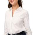 J. Crew Tops | J.Crew Women's Button-Up Shirt With Pearl Collar Size M | Color: White | Size: M