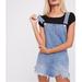 Free People Dresses | Free People Torn Up Denim Overall Dress | Color: Blue | Size: 4