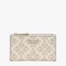 Kate Spade Bags | Kate Spade New York Spade Flower Canvas Small Slim Bifold Wallet Parchment Multi | Color: Cream/Tan | Size: Os