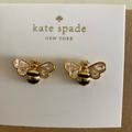 Kate Spade Jewelry | Kate Spade Bumble Bee Stone Crystal Stud Earrings (New) W/ Dust Bag | Color: Black/Gold | Size: Os