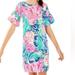 Lilly Pulitzer Dresses | Lilly Pulitzer Girl's Mini Lindell Dress Multi Beach Please Large (8-10) Nwt | Color: Blue/Pink | Size: Lg