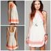 Free People Dresses | Euc Free People Georgia Lace Dress Cream Orange Alabaster Sz 10 | Color: Cream/Orange | Size: 10