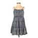 Urban Outfitters Casual Dress - Mini Scoop Neck Sleeveless: Blue Dresses - Women's Size X-Small