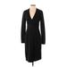 Elie Tahari Casual Dress - Sweater Dress: Black Dresses - Women's Size Small