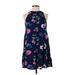 Old Navy Cocktail Dress: Blue Floral Dresses - Women's Size Small Petite
