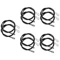 Toddmomy 10 Pcs Fitness Wire Rope Pu Adjustable Fitness Rope