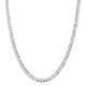 925 Sterling Silver Polished Lobster Claw Closure 5.75mm Close Link Flat Curb Chain Necklace Jewelry Gifts for Women - 41 Centimeters