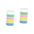 NUOBESTY 10 Rolls Label Paper Thermal Stickers Heat Transfer Label Small Labels Thermal Label Colored Labels Stickers Thermal Paper Water Proof Removable Thermal Synthetic Paper