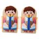 ibasenice 2pcs Multilayer Busy Board Toys for Girls Toddler Learning Activity 1-3 Interactive Toy Toddler Toys Busy Board Cartoon Busy Board Wooden Activity Board Travel Basswood