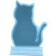 Cat Self Groomer Toy Wall Corner Massage Comb Perfect Massager Brush, Cat rubbing Post Suitable for All Sized Cats, Cat Shaped Texture for self Grooming,Blue/949