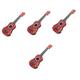 SAFIGLE 4pcs Mini Simulation Guitar Baby Guitar Toddler Trumpet Toys Ages 2-4 Instrument for Kids Ukulele Guitar Toddler Ukulele 2 Year Old Toys for Ages 8-13 Christmas Abs Child Gift